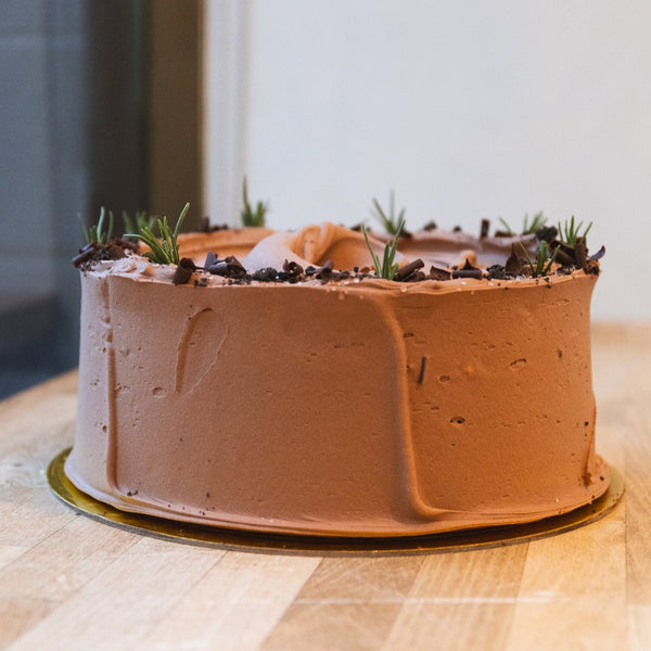 Chocolate Peppermint Cake  (vegan)