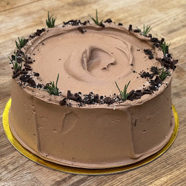 Vegan Dark Chocolate Peppermint Cake